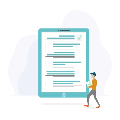 Liste avec check pour chaque document à remettre Liste avec check pour chaque document à remettre