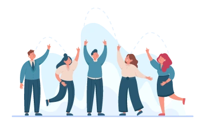 groupe de personnes qui forment une équipe soudée et diversifiée groupe de personnes qui forment une équipe soudée et diversifiée