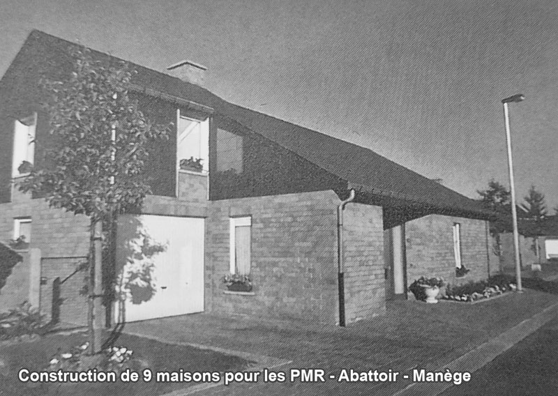 Photo construction de 9 maisons pour les PMR - Quartier Abattoir