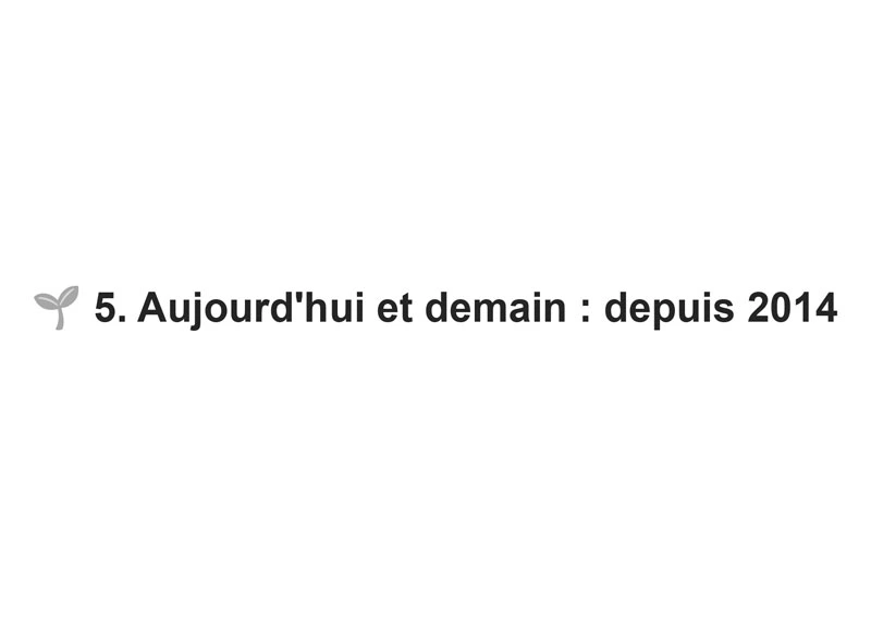 Texte chapitre : Aujourd'hui et demain depuis 2014