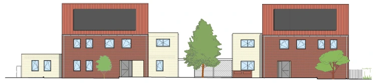 Nouvelles constructions de logements à la rue Chapelle à Herseaux