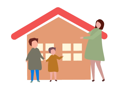 image pour exemple pour calculer les calculs pour vérifier si on a droit au logement - personne seule -isolée avec 2 enfants