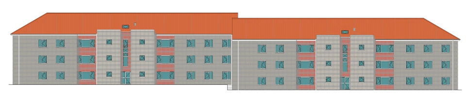illustration extérieure après rénovation des blocs 13-14